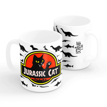 Taza gato "Jurassic Cat" - Taza de 350 ml de capacidad