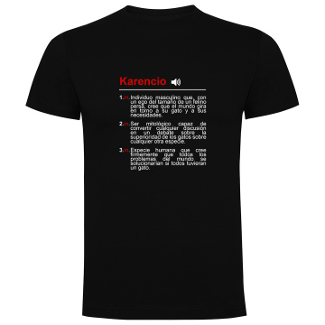 Camiseta Unisex gato "Karencio" 